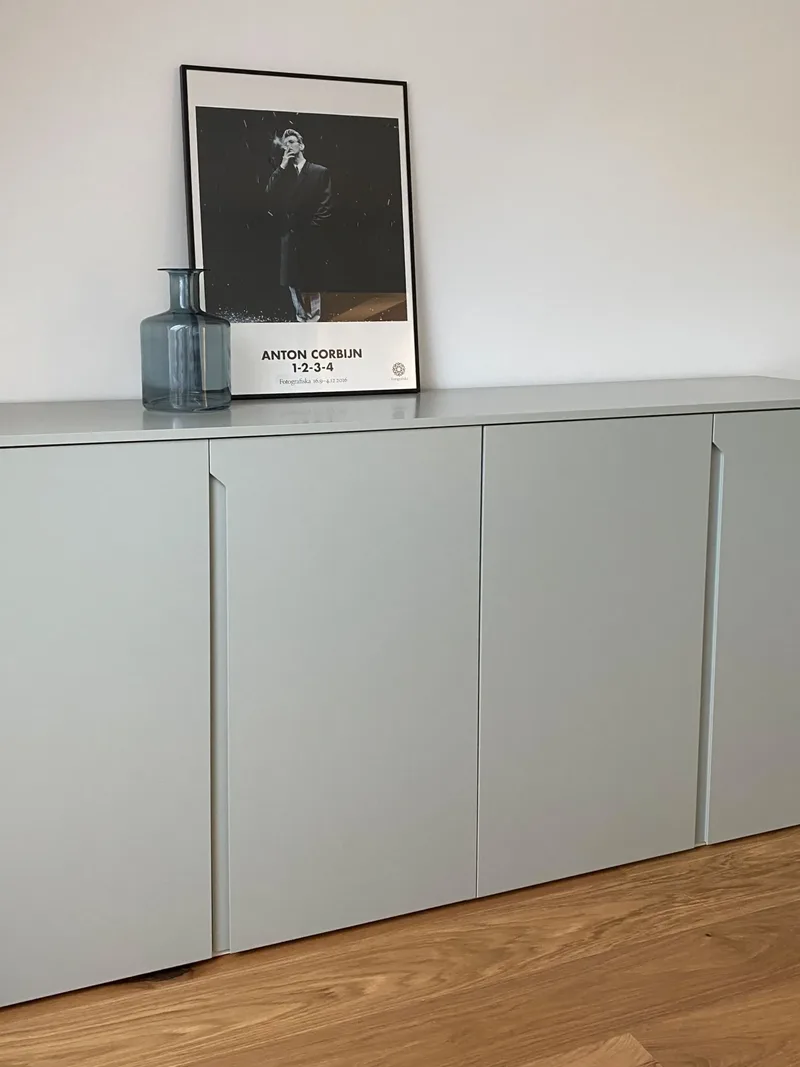 Sideboard - Cologne, Germany - RAL7038 lacquered mate with integrated handles