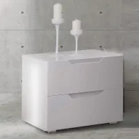 Design bedside table with integrated handles